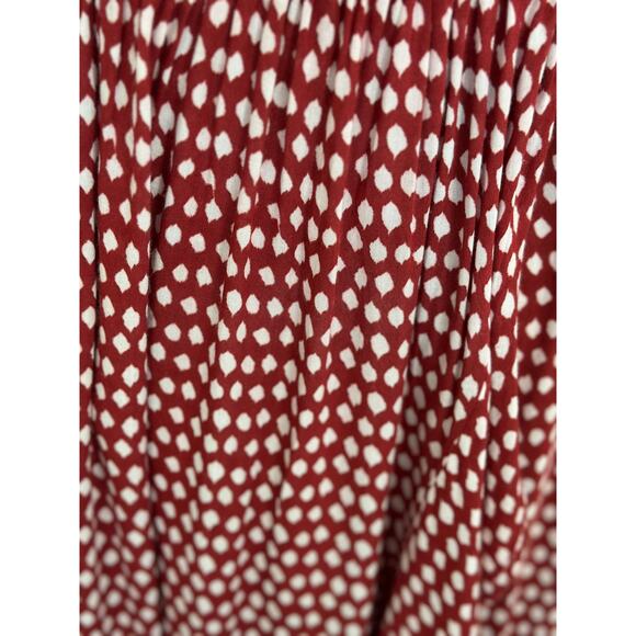 Tiare Hawaii Cheyenne Off The Shoulder Cover-up Maxi Dress cotton Red Dot OS - Picture 8 of 9